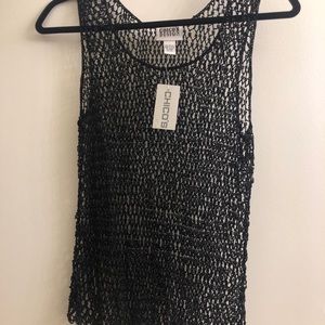 Woman’s M/L beaded black tank top